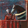 Harlequin and Horse study